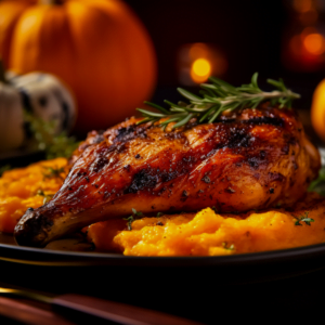 Cuisse de poulet rôti