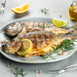 Dorade royale au four