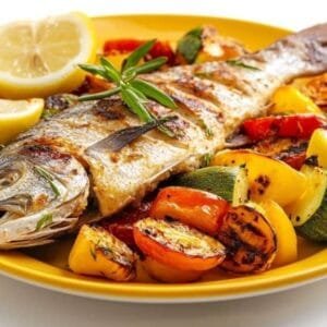 Mulet blanc cuit au four